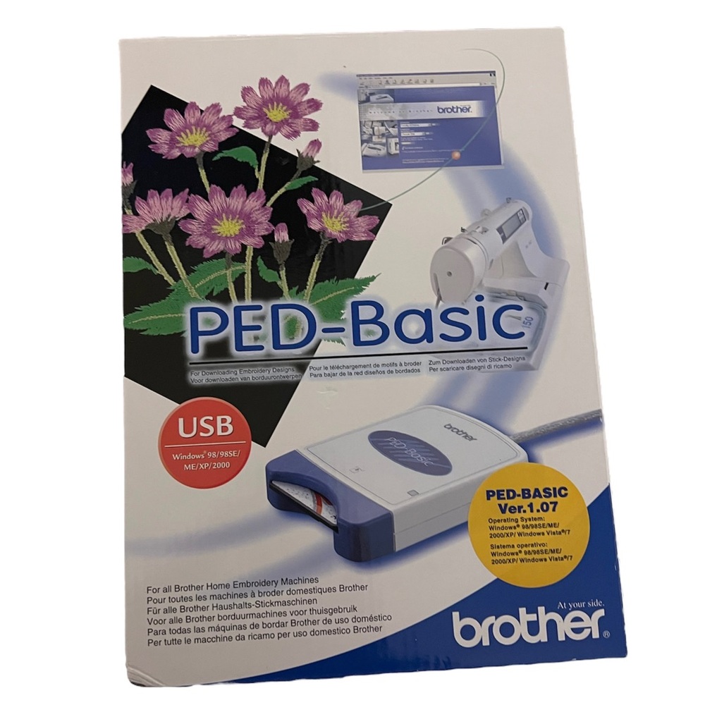 ❌❌SOLD❌❌Brother PED-Basic Embroidery Design Transfer Box and Card